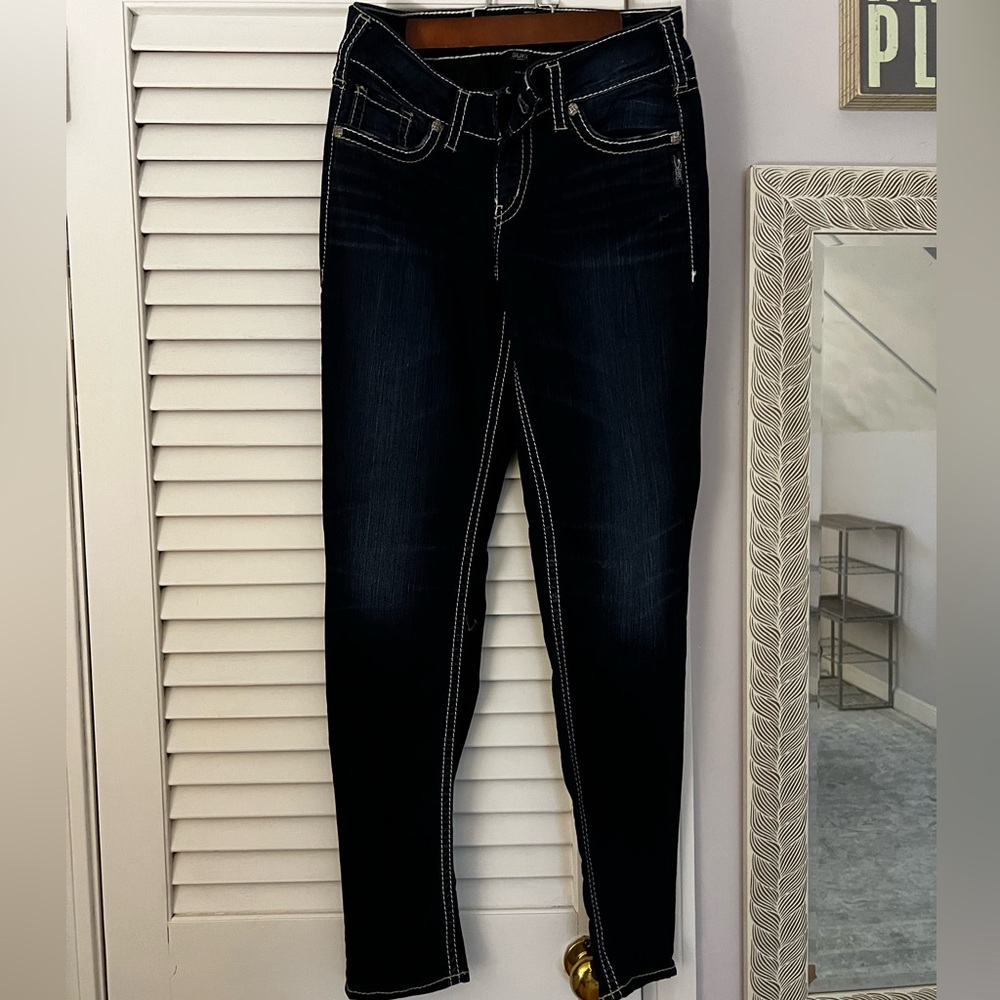 7. Silver Jeans Aiko Mid Skinny W30 L31